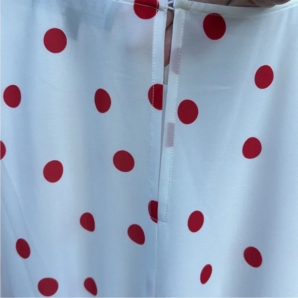 NWT Eloquii Tiered Polka Dot Dress White
Red Size 22 - Picture 12 of 13